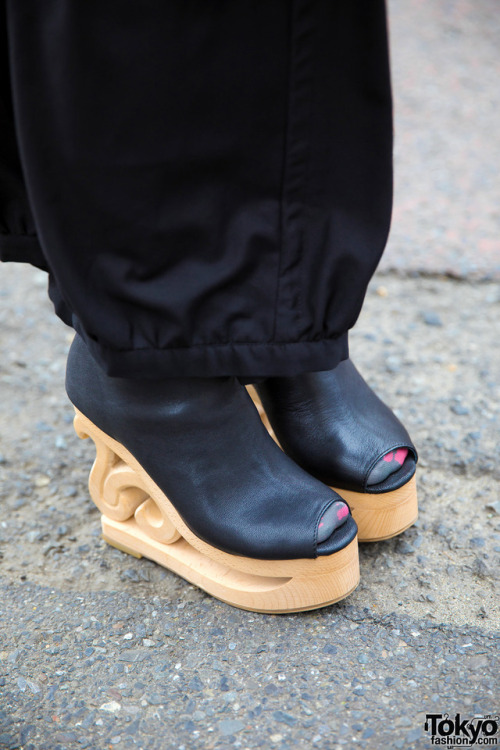 tokyo-fashion:Uri on the street in Harajuku. He is wearing a...