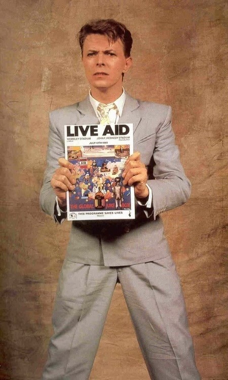 thin-white-delight:David Bowie Live Aid promo, 1985