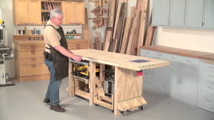 Crazy Woodworking Power Tool Friendly Bench