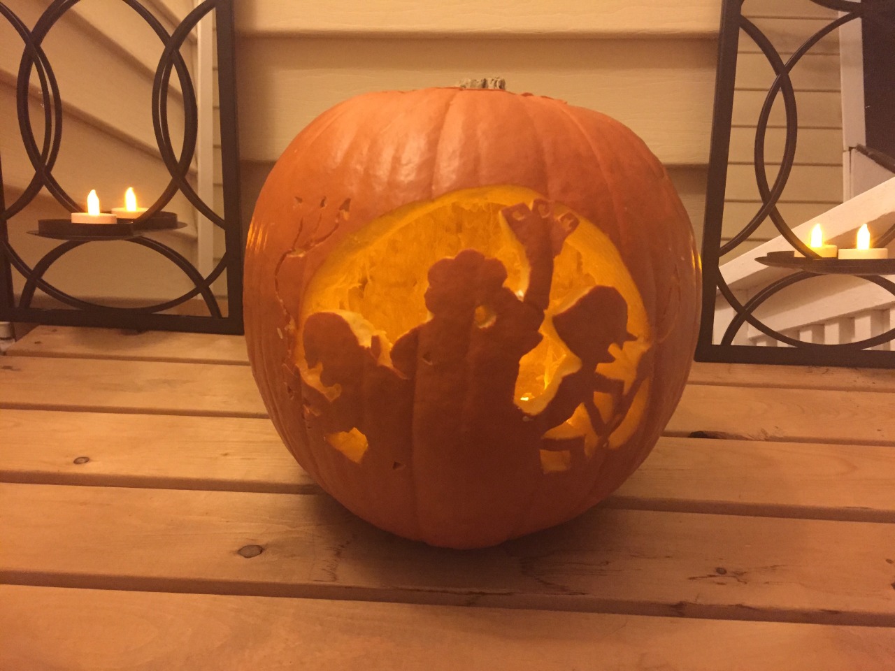 I really wanted to carve the Secret Team promo last year into a pumpkin for halloween but I didn’t get the chance. This year, of course, I made sure it happened! B)