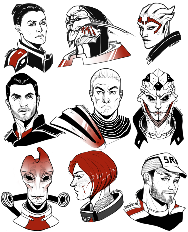 Mass effect тату эскизы