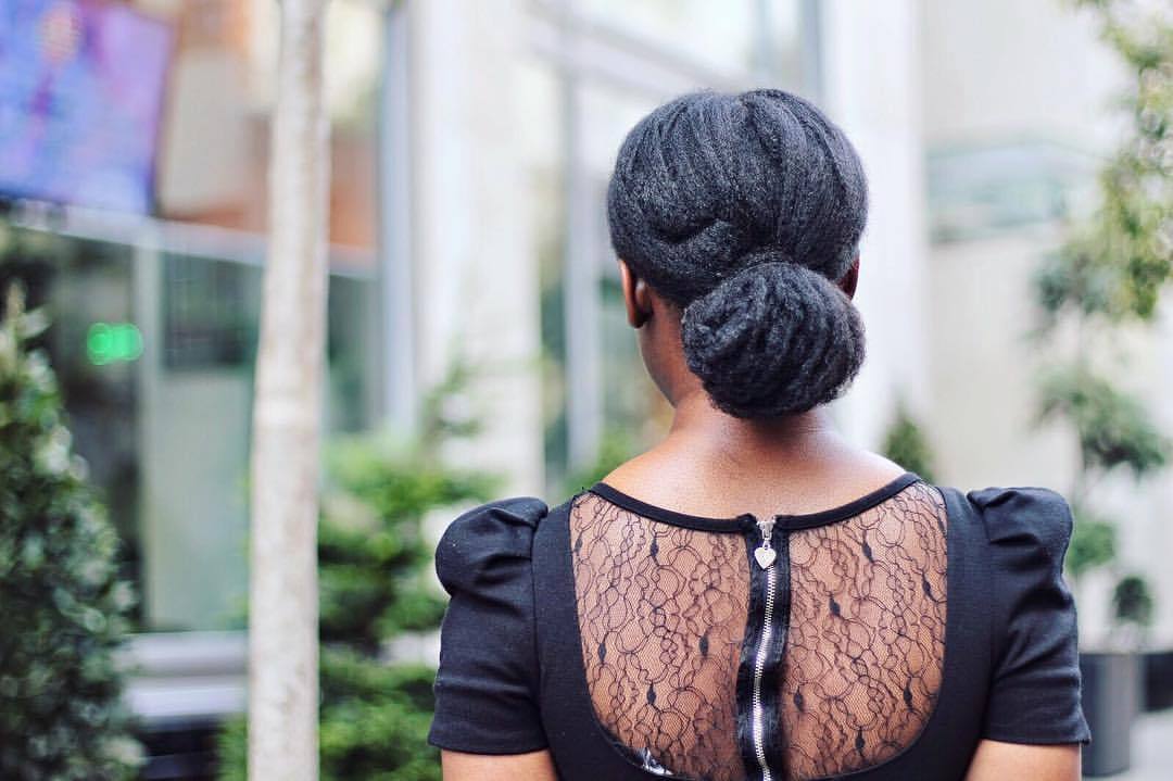 Hair Goals Repost Jenniferagwunobi Textured Bun Feat
