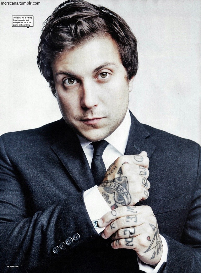 Who The Fuhk Is Frank Iero — mcrscans: Fun Fact: The suit Frank Iero ...
