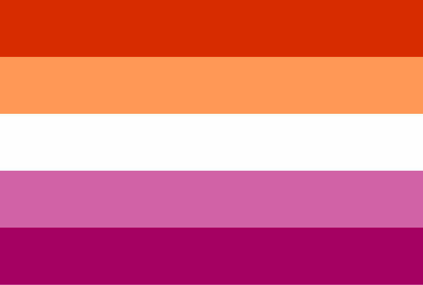 red lesbian flag