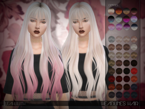 leahlillith:Headlines Hair: DOWNLOAD SIMS 4