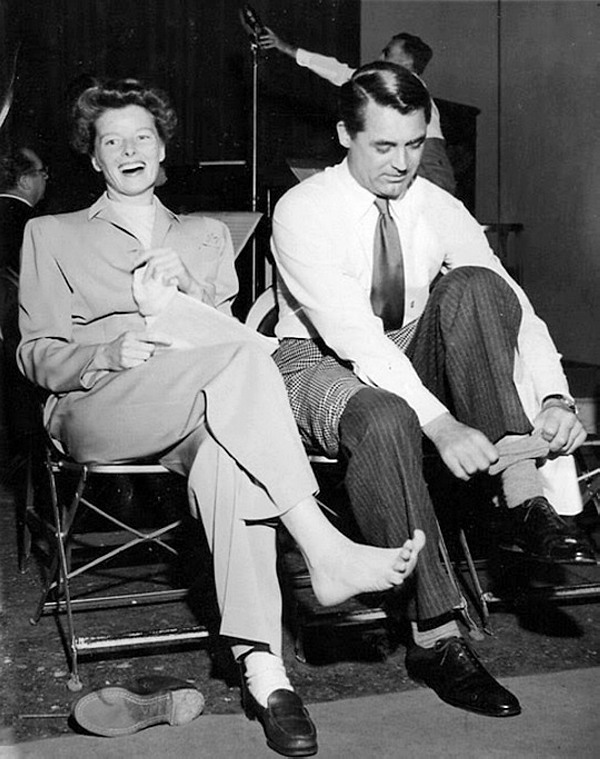 We Had Faces Then — Katharine Hepburn and Cary Grant, 1944