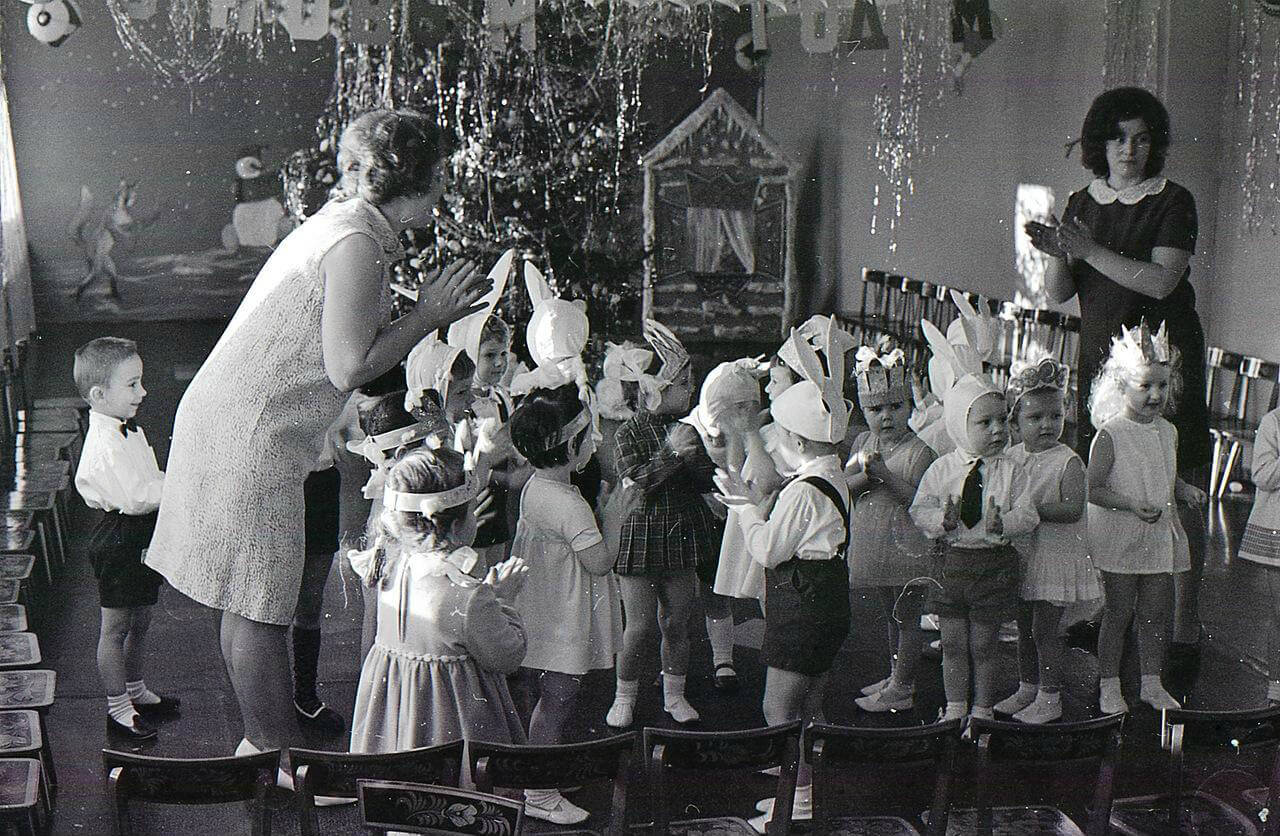 New Year party in kindergarten (1960s)