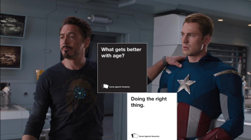 ssoulpunks:steve rogers + cards against humanity (insp.)