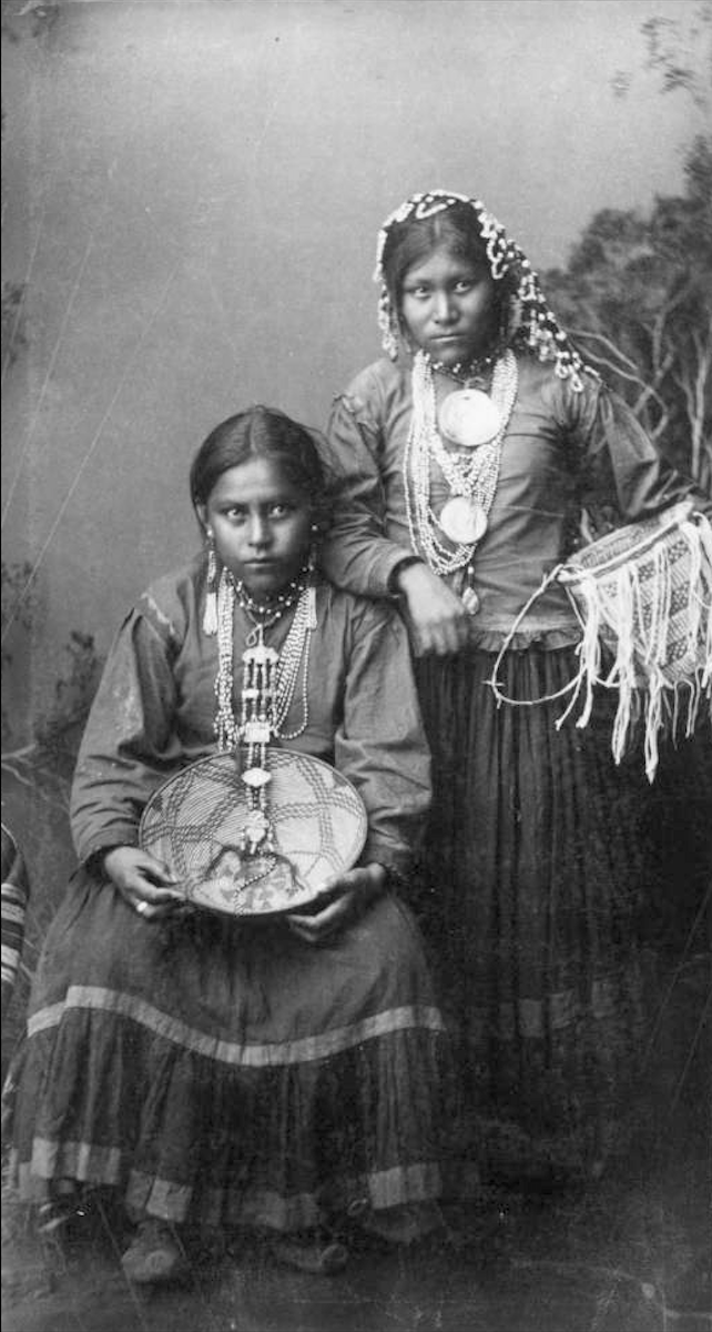 Smoke Eyes And Water — Portrait Of Two Young Chiricahua Apache Women With 6079