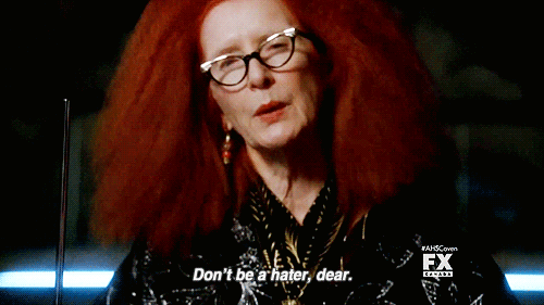 don&#39;t be a hater dear don&#39;t be a hater gif | WiffleGif
