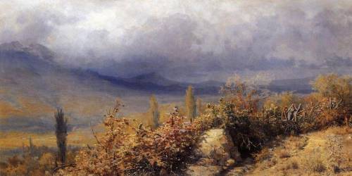 Grigoriy Grigoriyevich Myasoyedov - Autumn landscape in...