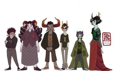 karkat vantas aradia medigo tavros nitram sollux captor nepeta leijon kanaya maryam terezi pyrope vriska serket equius zahhak gamzee makara eridan ampora feferi peixes homestuck trolls homestuck fan art digital art illustrators on tumblr my art asianartiste