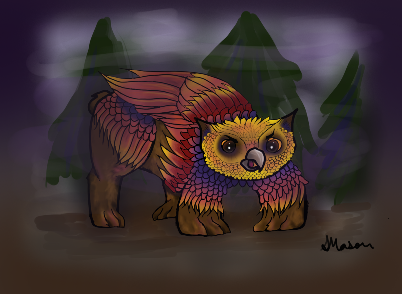 GRR OWLBEAR. Giving myself a very lowkey drawing... Sarah Draws