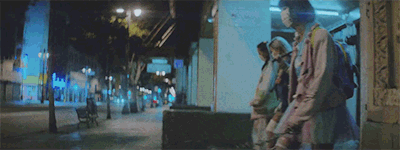 porter robinson lionhearted music video gif harajuku girls japanese Asian girls street fashion tokyo harajuku kawaii weapons shotgun chains pistol violent dangerous emoji masks