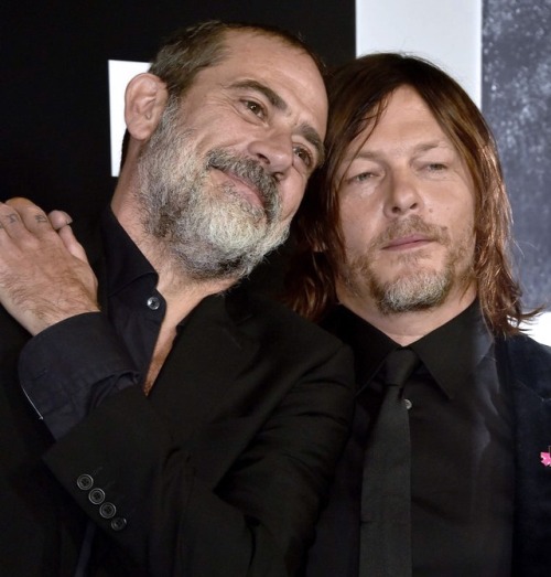 normanreedustea:Jeffery Dean Morgan and Norman Reedus attend...