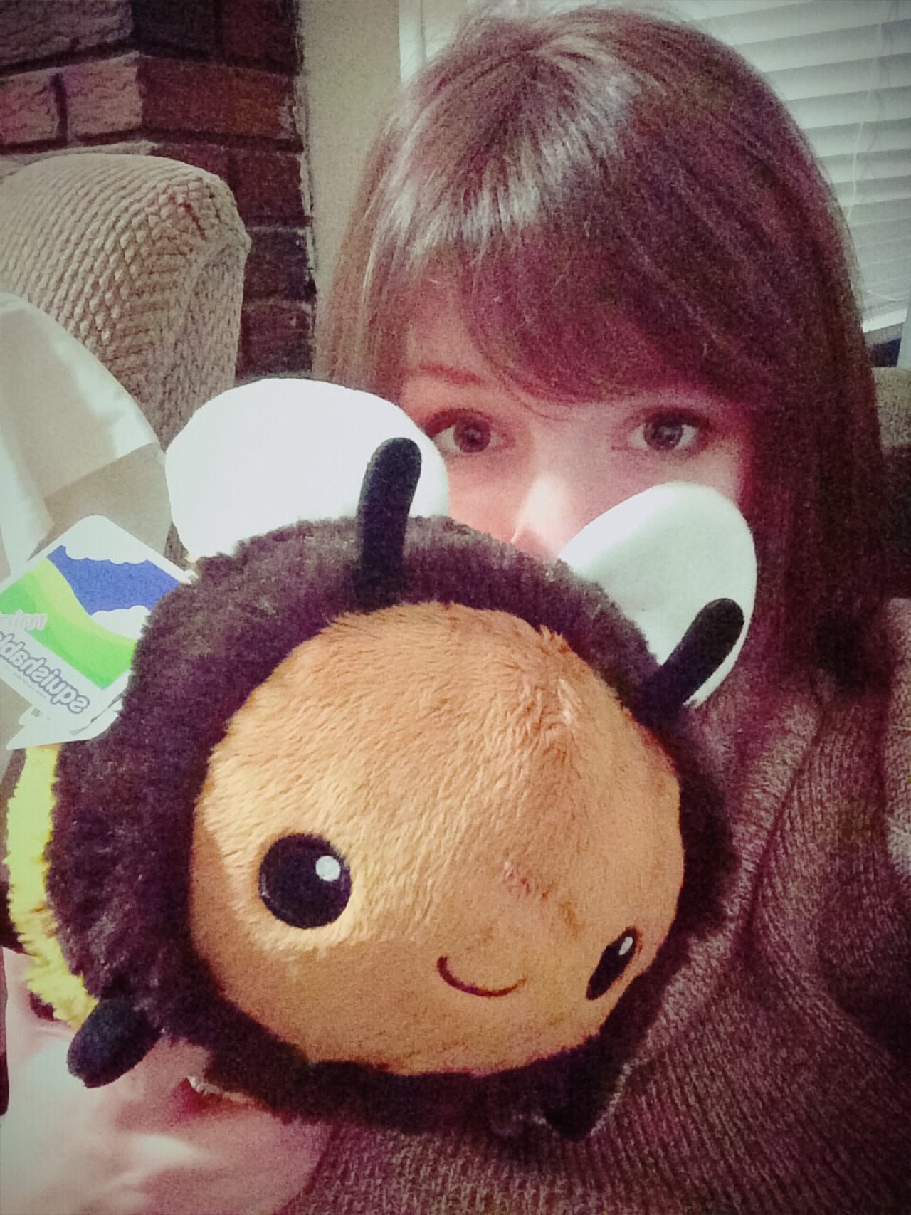 squishable fuzzy bumblebee