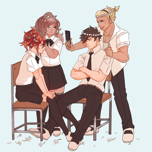 f0ffff:high school au - the memory making club (covers...