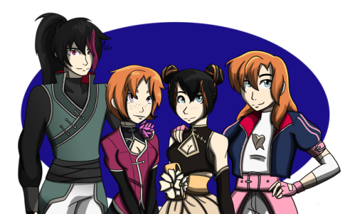 Renora family picture drawn by:  DaniTheDealer Ren, Lotus,...