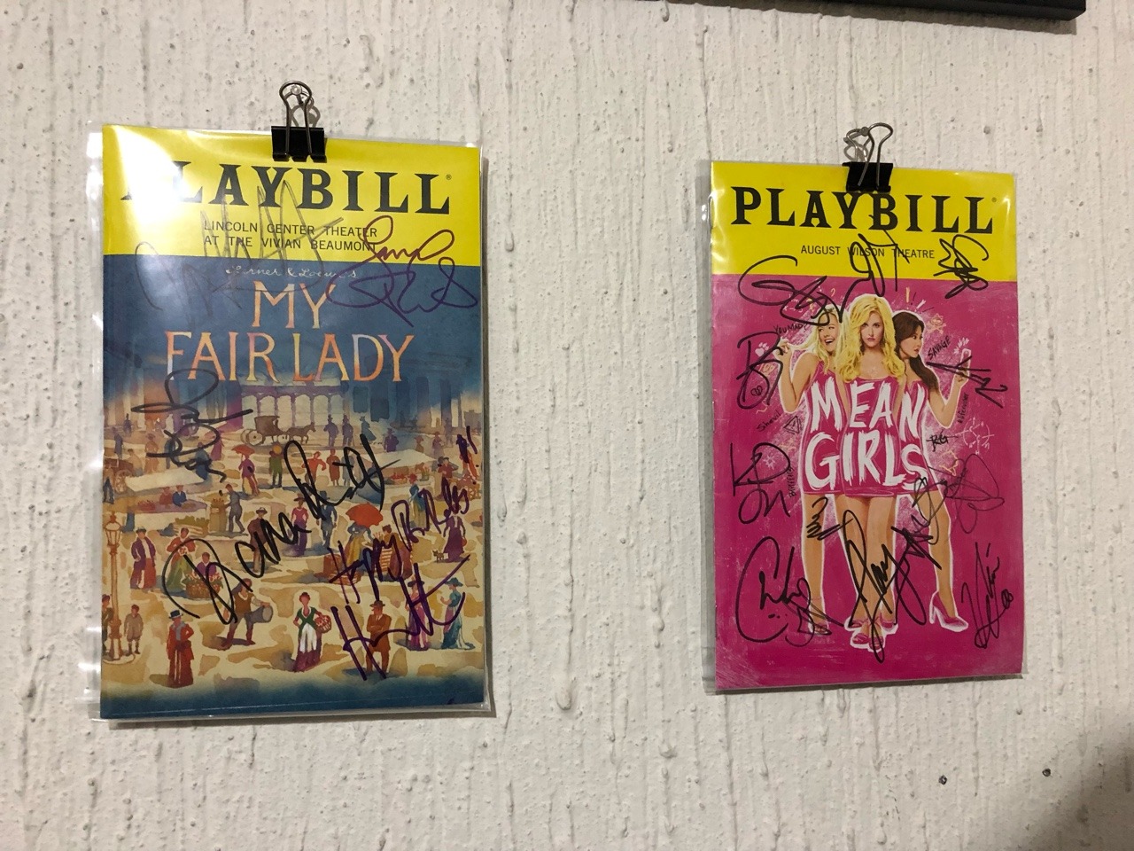 Ideas for Displaying Playbills