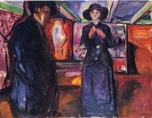 artist-munch:Man and Woman IIMedium:...