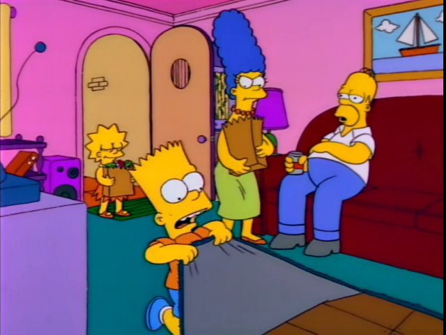Homer catches and strangles bart for fucking his mother