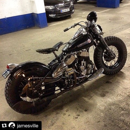 harley flathead bobber motorcycle