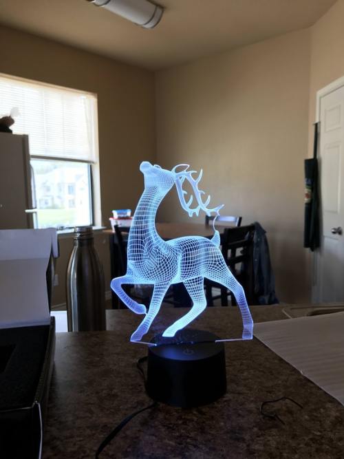 ivvy-league-sweater:sixpenceee:A hologram illusion lamp....