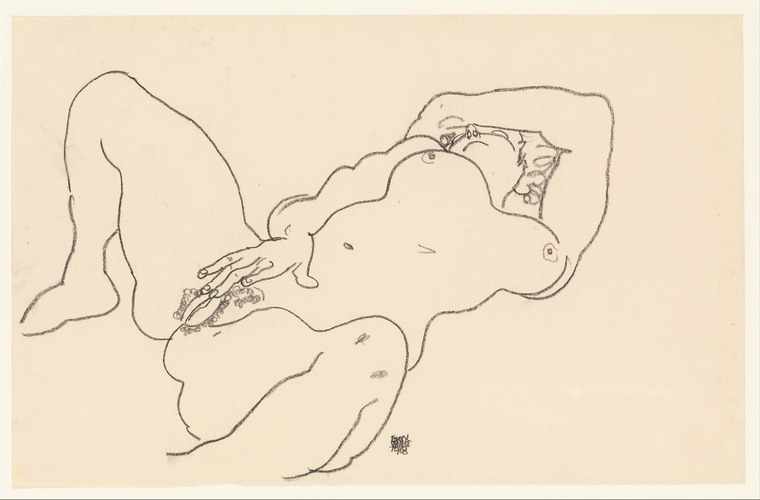 met-modern-art: “ Reclining Nude by Egon Schiele, Modern and Contemporary Art Bequest of Scofield Thayer, 1982 Metropolitan Museum of Art, New York, NY Medium: Crayon on paper ”