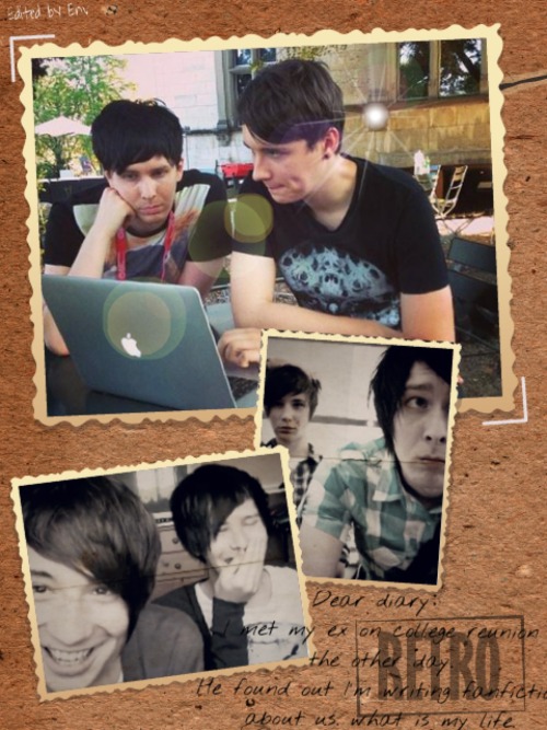 Dan the fanfiction (basically phansmut )writer ＆Phil the...