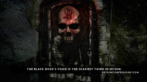 Tes V Skyrim Confessions The Black Door S Voice Is The