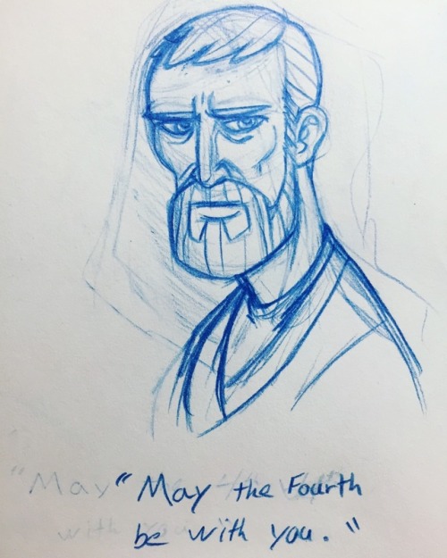 Did a few Star Wars doodles, because Star Wars Day. May the...