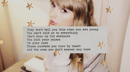 speaknow:The trick to holding on - T.S.