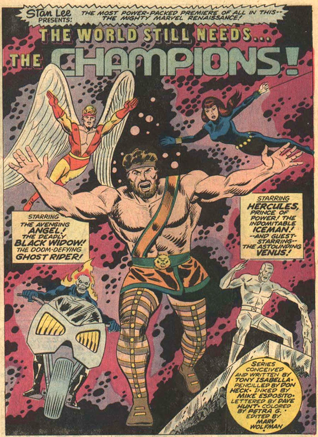 The Best Comic Book Panels — The Champions 1 By Don Heck