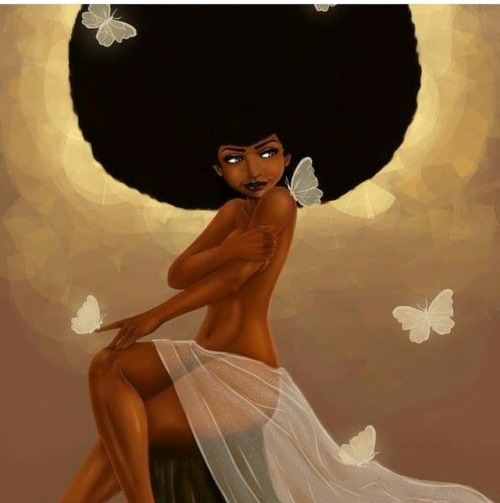 kiratheartist:“Fro and Butterflies”#digitalpainting...