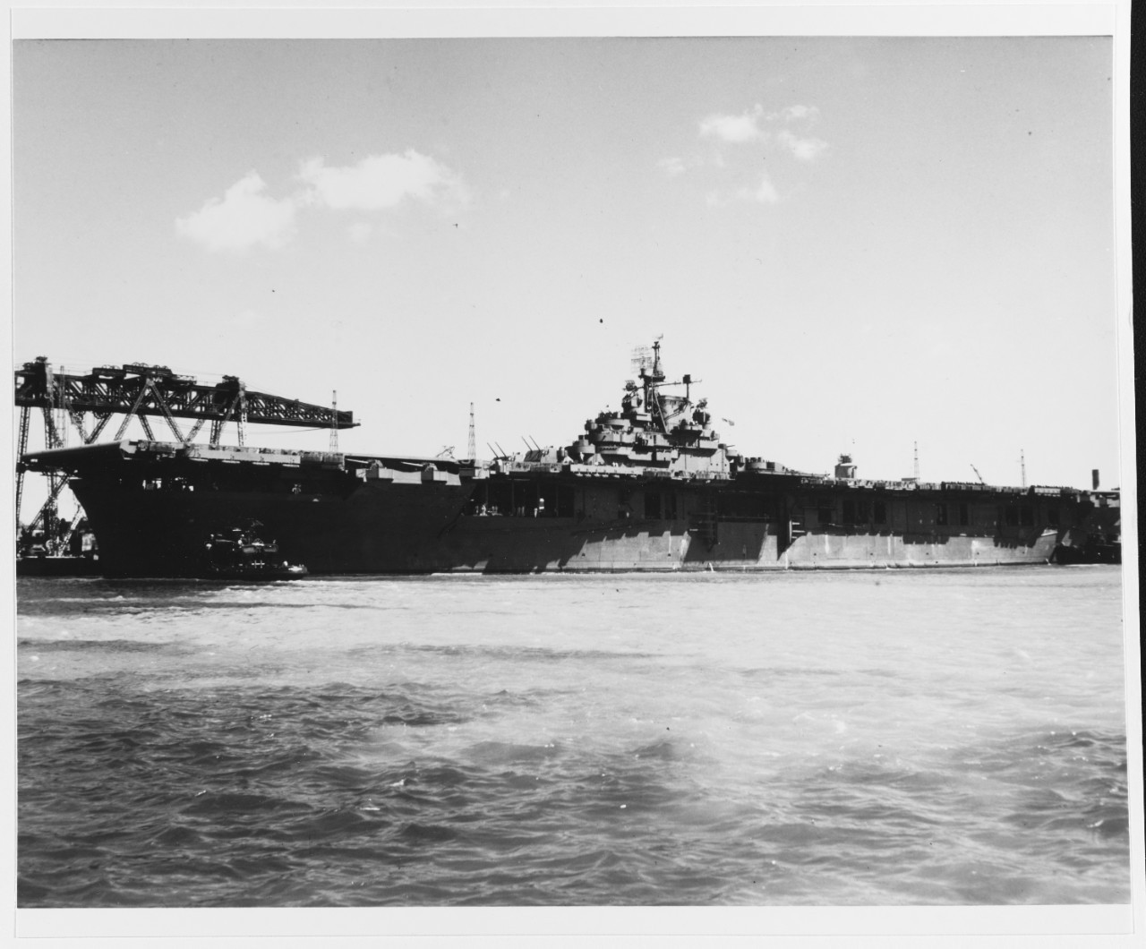 CV-16 - USS Essex (CV-9) at Pearl Harbor, Hawaii, 8 August...