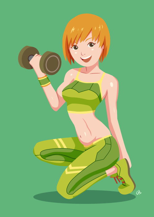 P4 Chie’s workoutMy first persona 4 fanartChie Satonaka is...