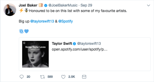 goodtaylornews:Master post of artists tweeting about Taylor’s...