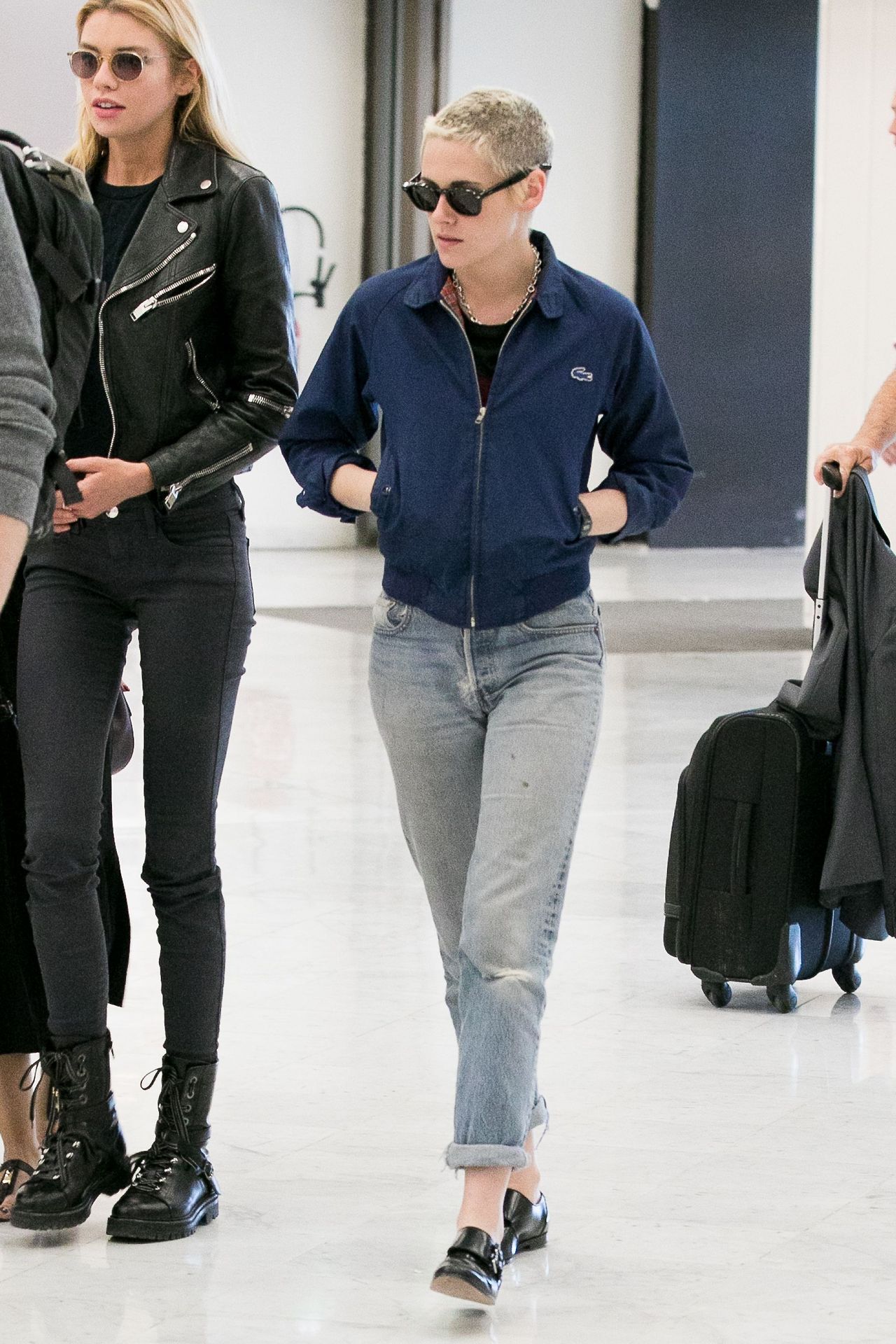 Lacoste harrington jacket per Kristen Stewart