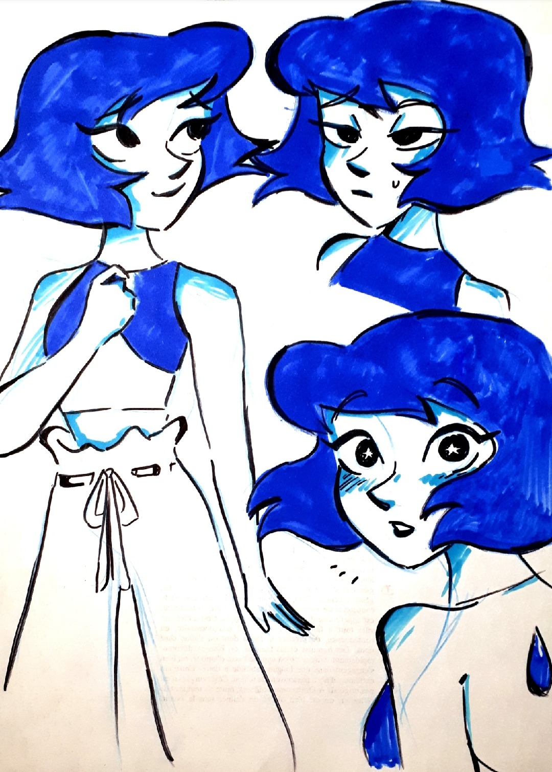 Wanted to draw lapis again. It’s been a while !