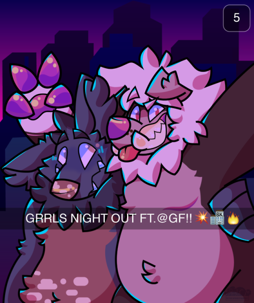 pixelbuckets:#DATENIGHT Monster lesbians ready to be gay and...