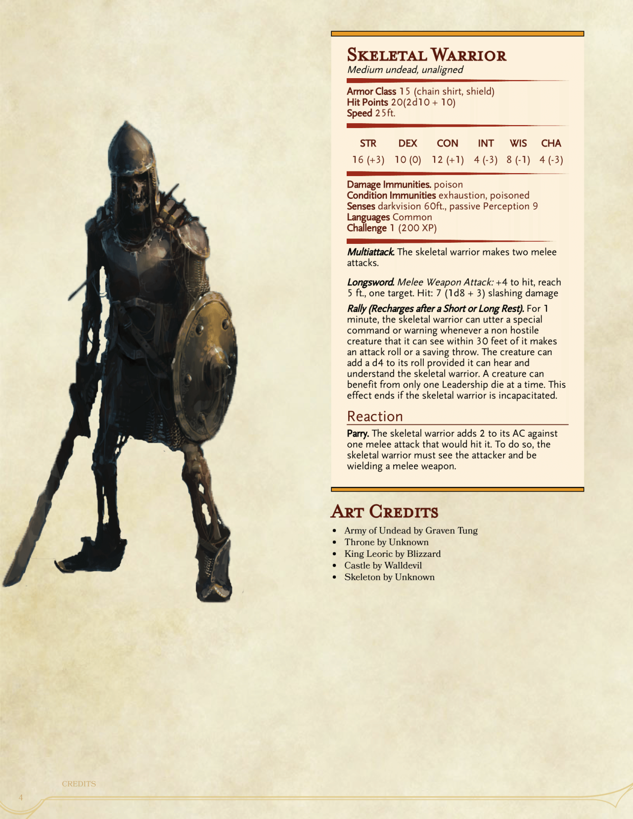 DnD 5e Homebrew — Leoric, The Skeleton King by PoundTown00