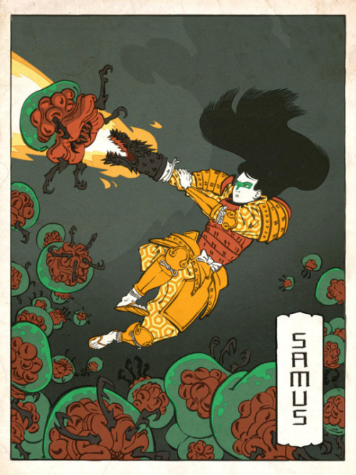 retrogamingblog:Nintendo Characters in the Japanese Ukiyo-e Art...