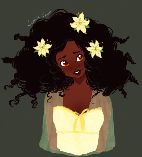 Tiana With Her Hair Down Tumblr