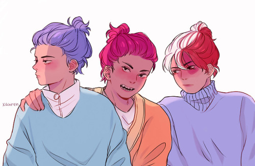 xan-ren:i love their hair so i had to do this+ their...