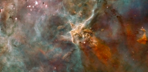 nubbsgalore:hubble’s panorama of the carina nebula, some 7500...