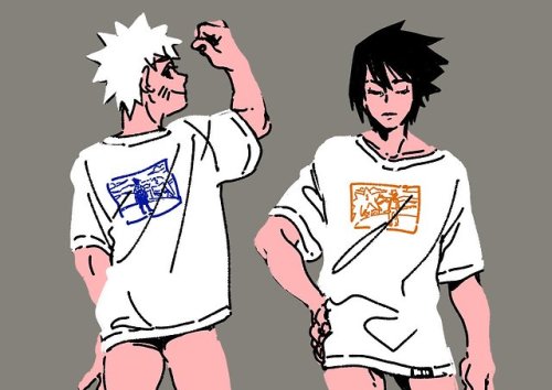 hellosailorsuits:I’m still not over this narusasu shirt...