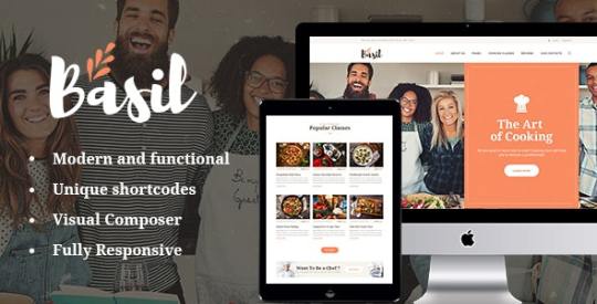Basil v1.3 – Cooking Classes and Workshops WordPress Theme Nulled
