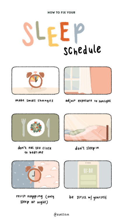 eintsein:How to Fix your Sleep ScheduleWe’ve all been there....