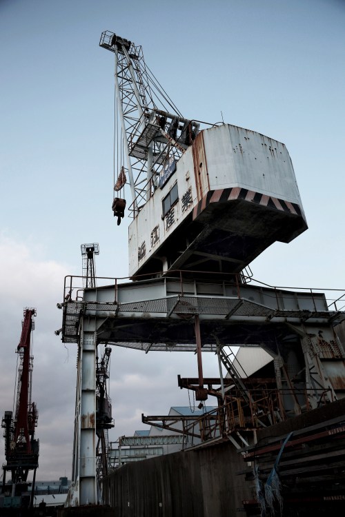 大阪 Osaka 大正 鶴浜 岸壁 sea jib crane ジブクレーン canon 5D mark Ⅲ