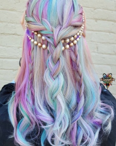 Pink And Purple And Blue Hair Tumblr